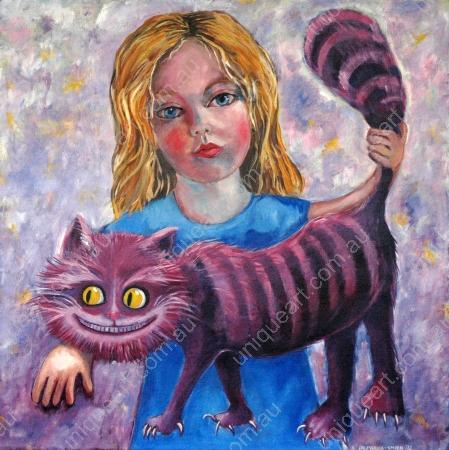 'A cat with a grin'