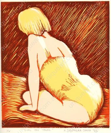 GIRL ON TOWEL